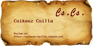 Csikesz Csilla névjegykártya
